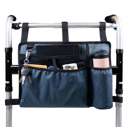 居家复健助行器收纳袋包包轮椅侧边walker bag适用于外出便携