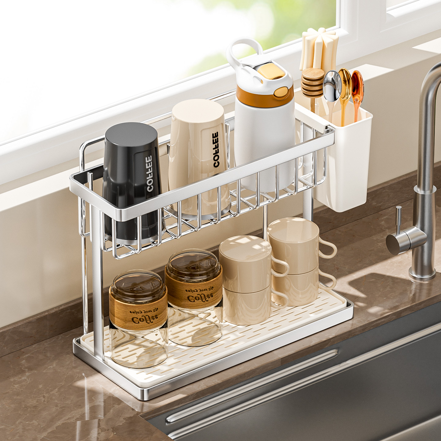 高级感杯子收纳置物架