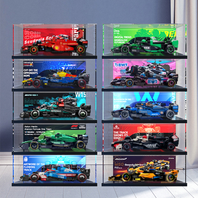 亚克力收纳盒 适用乐高speed赛车系列F1展示盒77242 77244 77251