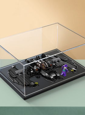 适用乐高76265亚克力展示盒蝙蝠侠大战小丑蝙蝠翼模型透明收纳盒