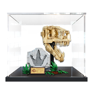 亚克力展示盒适用乐高76964恐龙化石霸王龙头骨模型积木收纳盒罩