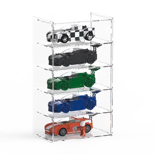 亚克力乐高SPEED系列收纳展示架挂墙防尘罩寝室车模透明展示盒