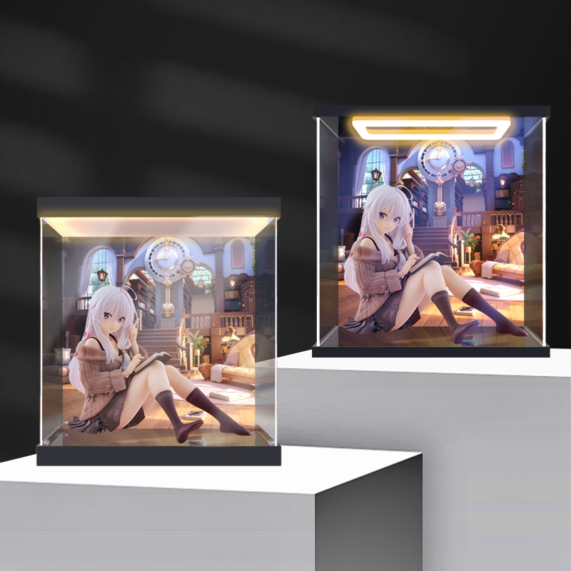 适用魔女之旅 Desktop Cute人偶 伊蕾娜便装造型手办亚克力收纳盒