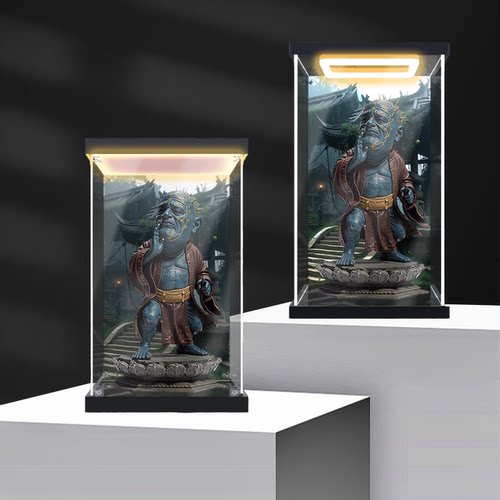 适用黑神话悟空幽魂12手办摆件模型灯光款亚克力展示盒彩绘收纳盒