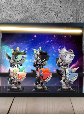 WASATOY变色龙盲盒8代废土乐队潮玩摆件场景展示盒手办玩具收纳盒