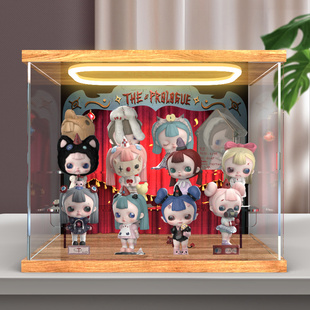 盒亚克力回形灯收纳盒适用 泡泡玛特 TINYTINY 开场白系列手办盲