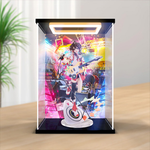 适用镜色协响 初见Ver.高透手办防尘回型灯亚克力收纳盒 乐正绫