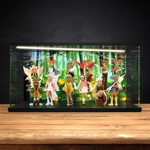 POPMART泡泡玛特PeachRiot叛桃朋克仙子系列手办亚克力收纳展示盒