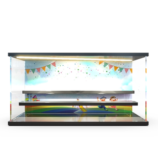 HACIPUPU幼稚园系列盲盒场景展示盒POPMART泡泡玛特手办收纳盒