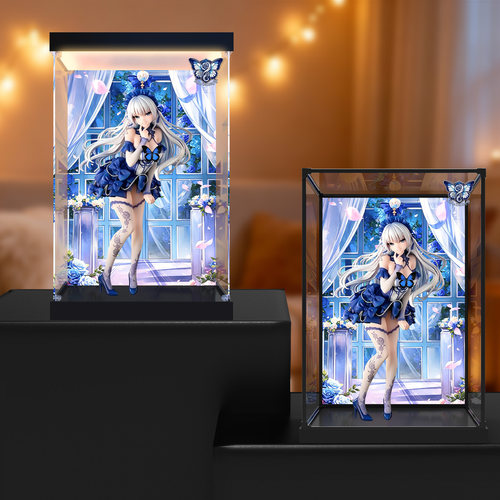贝格宝适用Vibrastar 紫音 蓝蝶 手办模型亚克力高清灯光收纳盒