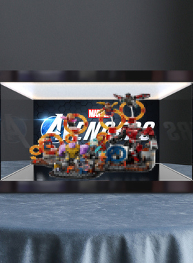 灯箱透明亚克力收纳盒 适用积木76323星战复仇者联盟终局之战模型