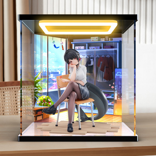 适用APEX-TOYS绝区零 艾莲·乔从周一到周五手办亚克力展示收纳盒