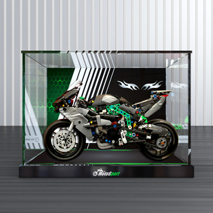 乐高42170机械组川崎Ninja H2R摩托车积木亚克力展示盒收纳防尘罩