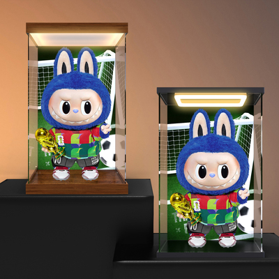 贝格宝适用泡泡玛特拉布布 × FIFA 足球世界杯搪胶公仔收纳盒