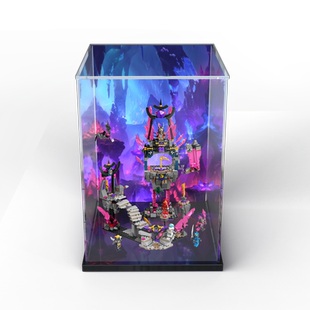 亚克力展示盒适用乐高71771 水晶之王神殿积木拼装模型透明收纳盒