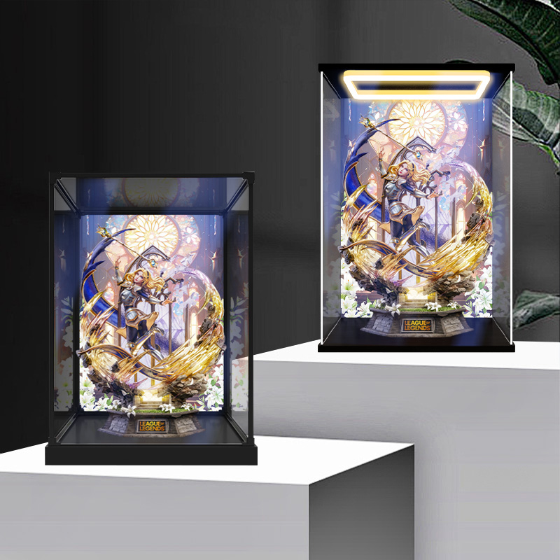 适用集美工作室 英雄联盟 拉克丝 手办模型亚克力灯光彩绘收纳盒