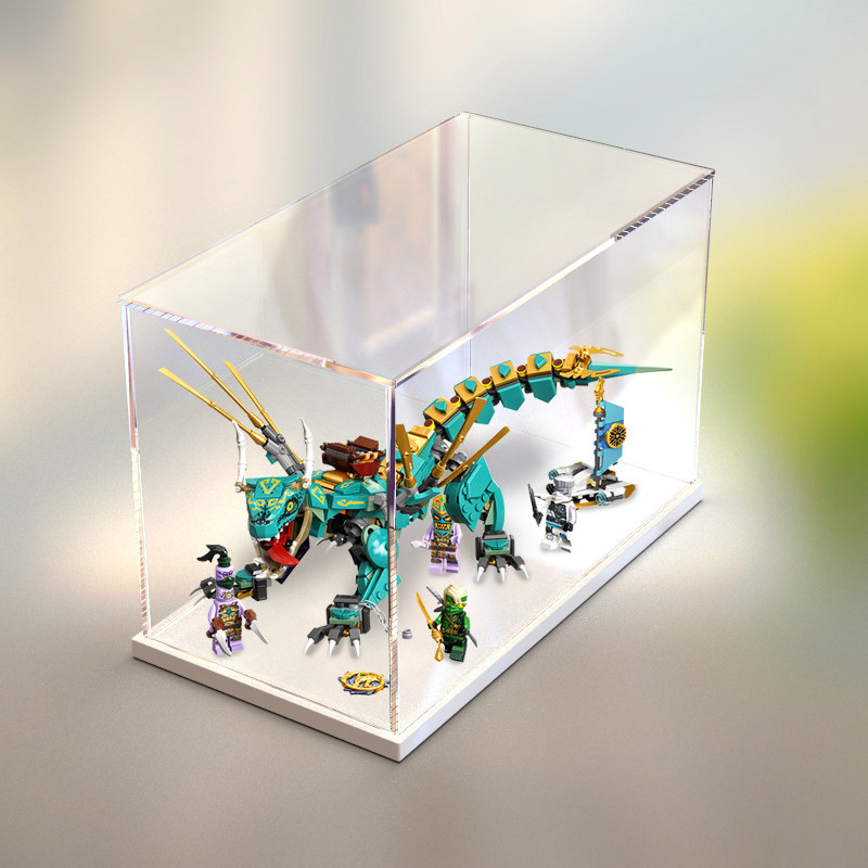 亚克力防尘盒适用乐高71746 丛林飞龙拼装透明积木模型透明展示盒