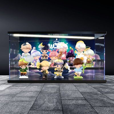 适用POPMART 泡泡玛特 DIMOO 梦里梦外系列盲盒亚克力灯光收纳盒