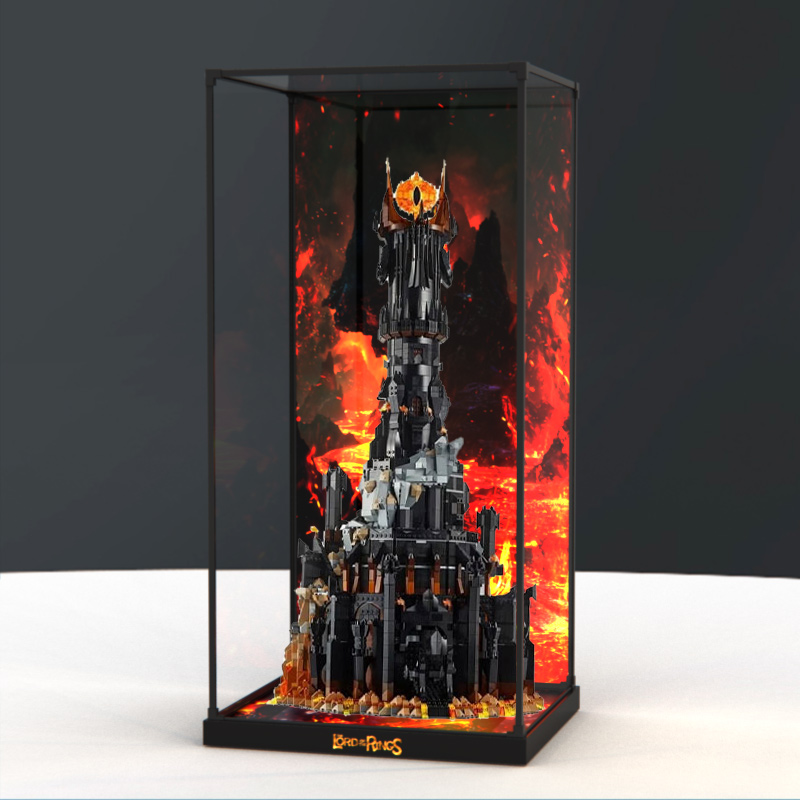 适用乐高10333指环王:巴拉都积木玩具收纳亚克力高清透明展示盒