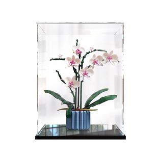 展示盒乐高10311兰花模型 亚克力防尘罩透明盒子玻璃罩手办收纳盒