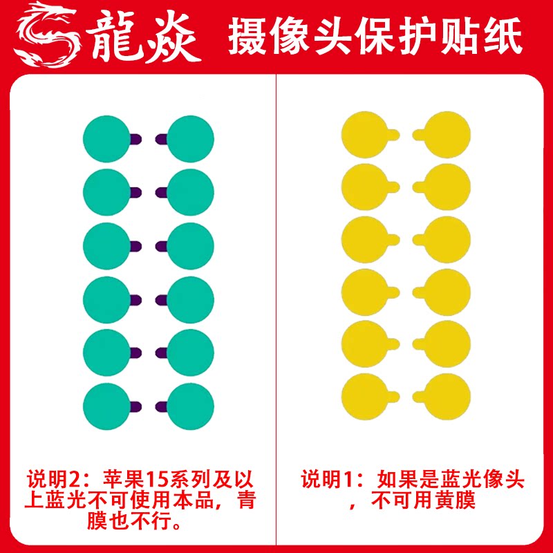 手机维修前后置蓝光摄像头红外点阵面容防尘保护贴纸镜头贴保护膜