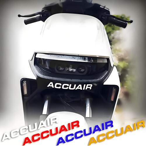 适用于电动车装饰车头夜光贴纸个性ACCUAIR反光车身拉花标志车贴