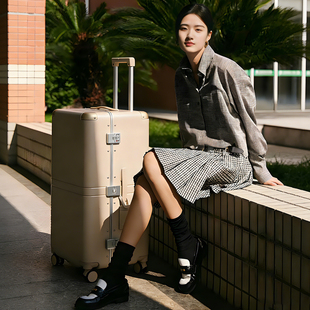 「MUSE奖」2025新款行李箱女大容量加厚铝框旅行箱男生密码皮箱子