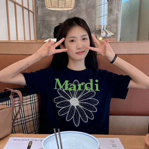 mardi小雏菊短袖T恤女纯棉上衣大