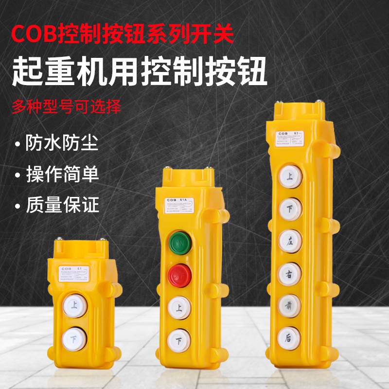 COB-61A62A63A64BH起重按钮开关盒上下电动葫芦防水控制行车开关