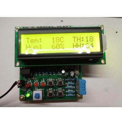 数字温湿度(液晶显示)\51单片机\电子套件\DHT11套件 (成品）DIY