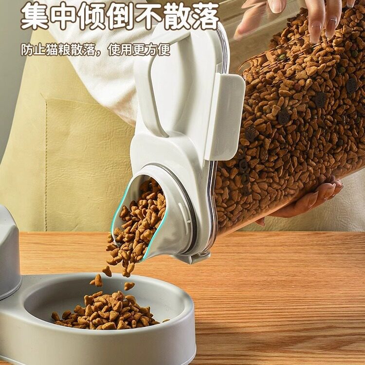 包邮猫粮储存桶狗粮储粮桶宠物零食密封罐防潮用品分装收纳盒