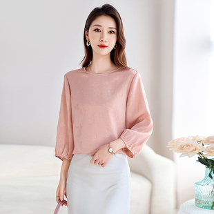 12599762 邢康莉甄选 桑蚕丝冠乐绉小衫