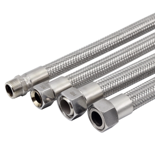 工业304不锈钢金属波纹管软管蒸汽管编织网管高温高压管4分6分1寸