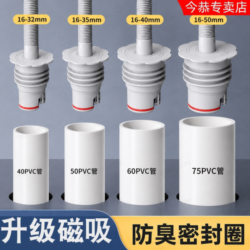 厨房水槽洗脸盆洗衣机防臭密封圈