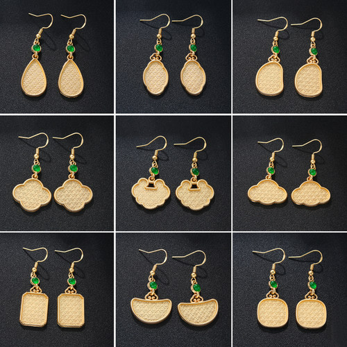 宋锦diy耳环女手工非遗耳挂耳饰