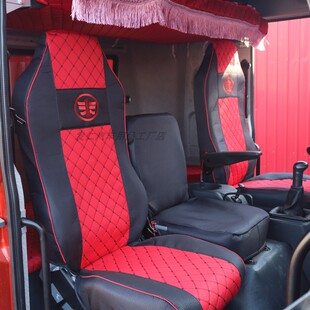 解放J6PJH6J6L天V龙VH悍V途V货车用品专用绗绣卧铺套四季 饰 座套装