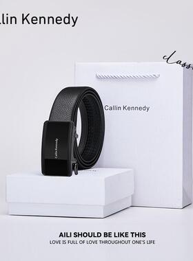 Callin Kennedy皮带男士真皮自动扣2025新款内扣式高档正品裤腰带