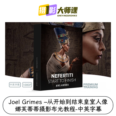 Joel Grimes 从开始到结束皇室人像娜芙蒂蒂摄影布光教程中英字幕