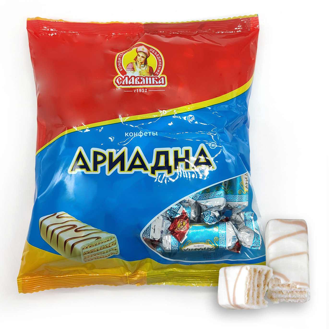 酸奶糖俄罗斯食品糖果蓝皮糖威化休闲零食 婚庆喜糖500g