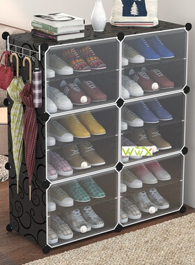 Multilayer Plastic Shoe Cabinet Dustproof Shoes Storage