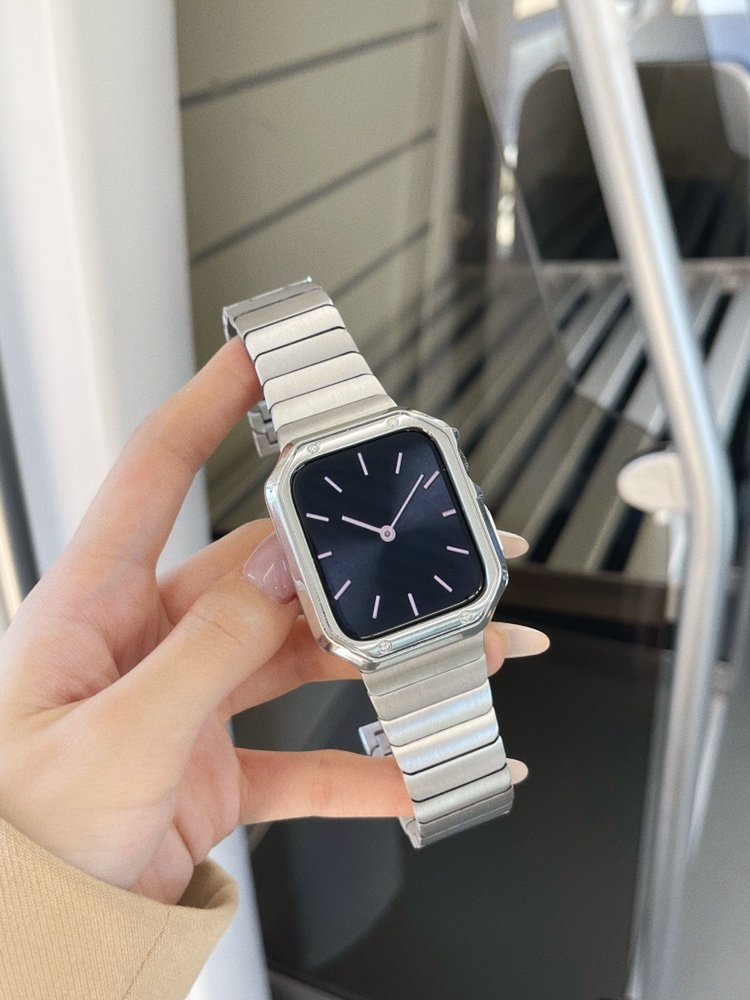 适用iwatch7苹果手表applewatch8表带s8金属不锈钢链s7气质高级男女series 6/SE/5/4/3竹节钢带45/41mm替换带属于什么档次？