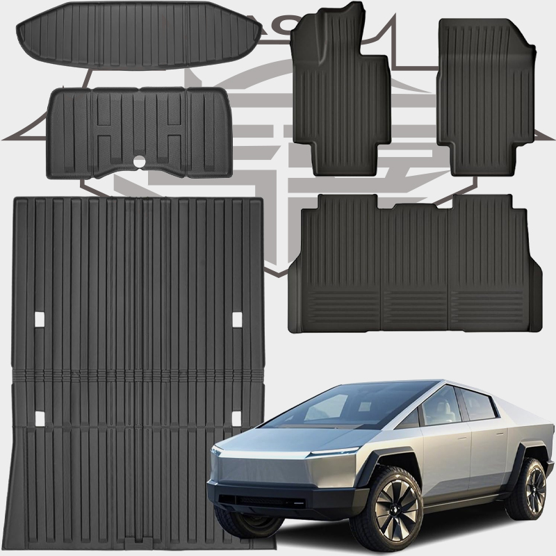 特斯拉CybertruckTPE橡胶脚垫
