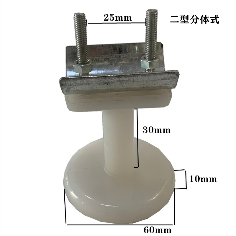 KBK柔性轨道kbk轨道滑块电缆线吊夹I型II型2型白色尼龙吊线滑轮