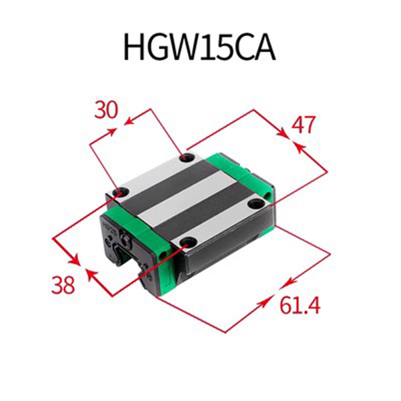 国产上银直线导轨滑块滑轨方轨线轨HGH/W15 20 25 30 35 45 CA HA