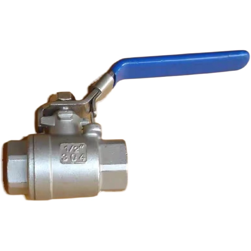 304/316不锈钢G螺纹带锁球阀二片式球阀Q11F-25P(G螺纹球阀)