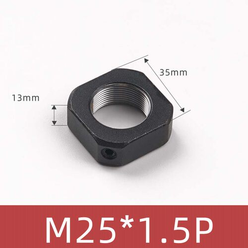 RN方型精密锁紧螺母滚珠丝杆轴承防松止退四方螺帽M5M6M8M10-M50