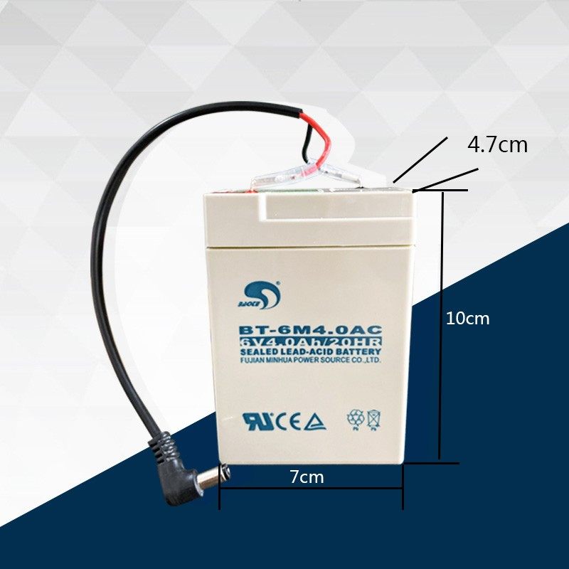 杭州四方电池电子吊钩秤蓄电池6v4AH电子吊称2吨3t5T10吨吊磅电瓶