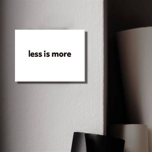 less is more 少即是多 极简生活方式 黑白北欧风电表箱装饰画