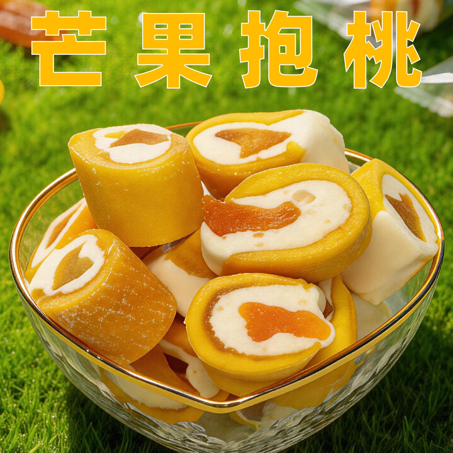 新品小零食芒果抱桃休闲零食蜜饯果干果脯黄桃含奶酪制品独立甜味