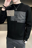 B25521105P68男士休闲加绒加厚圆领高品质打底外穿毛衣男，男装针织衫/毛衣，电商B255
